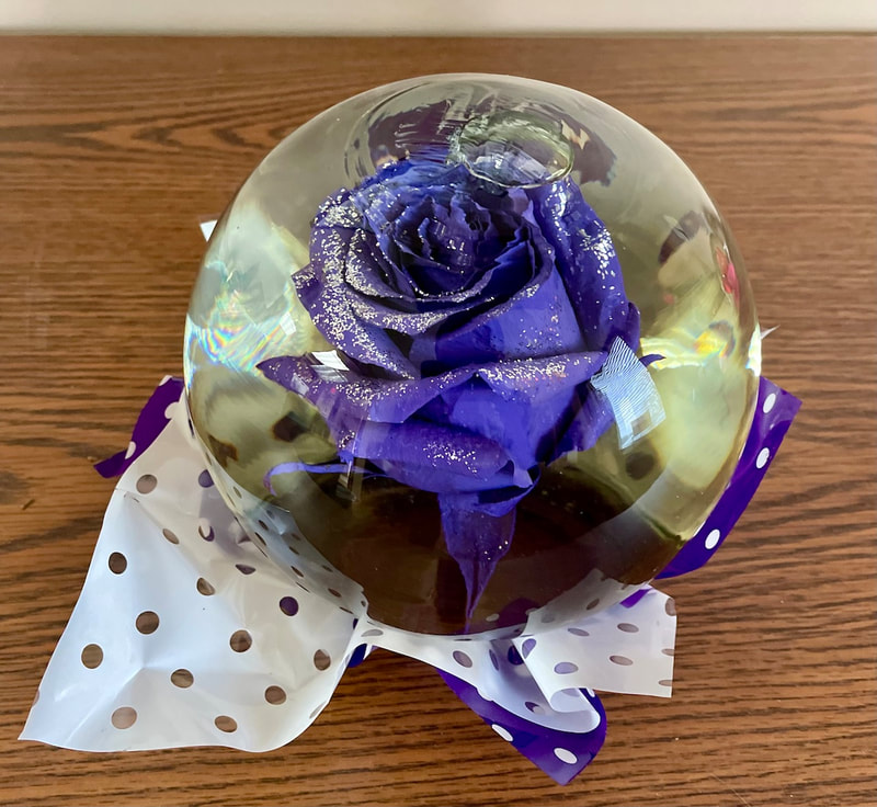 Rose Globe Centerpiece - Purple